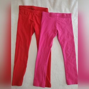 Legging Set- Red & Pink